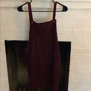 Maroon Corduroy dress